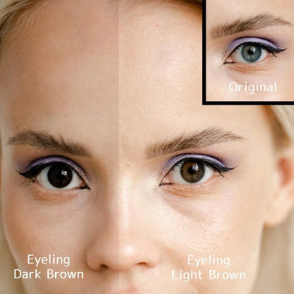 Comparison of popular brown lenses. Dark Brown vs Light Brown.